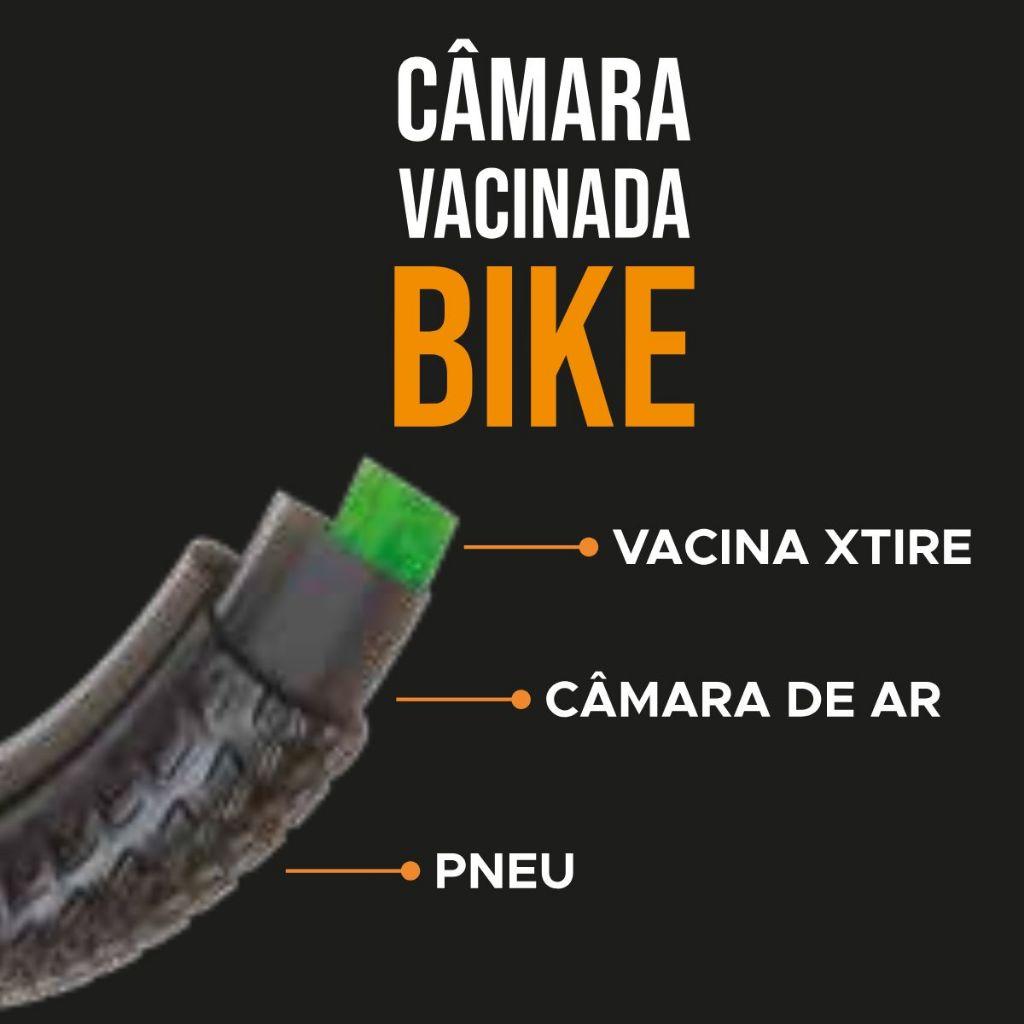 Câmara De Ar Para Bicicleta Reforçada C/Vacina De Pneu Xtire Selante Antifuro