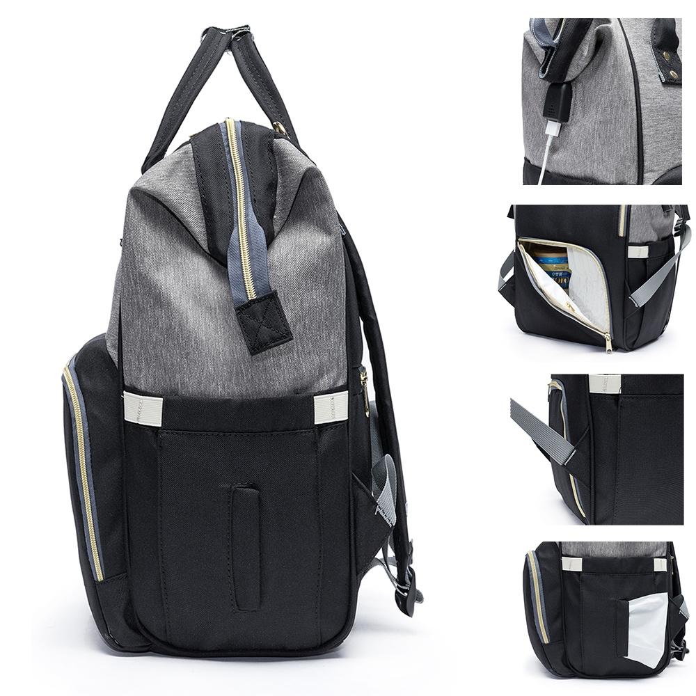 Mochila Bolsa Maternidade Lequeen Original Porta Mamadeira