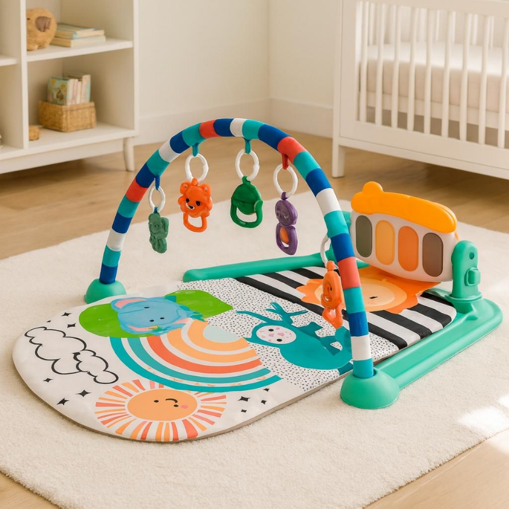 Tapete Infantil Bebê Musical Piano Interativo Atividades Brinquedo Educativo Estimulo Sensorial