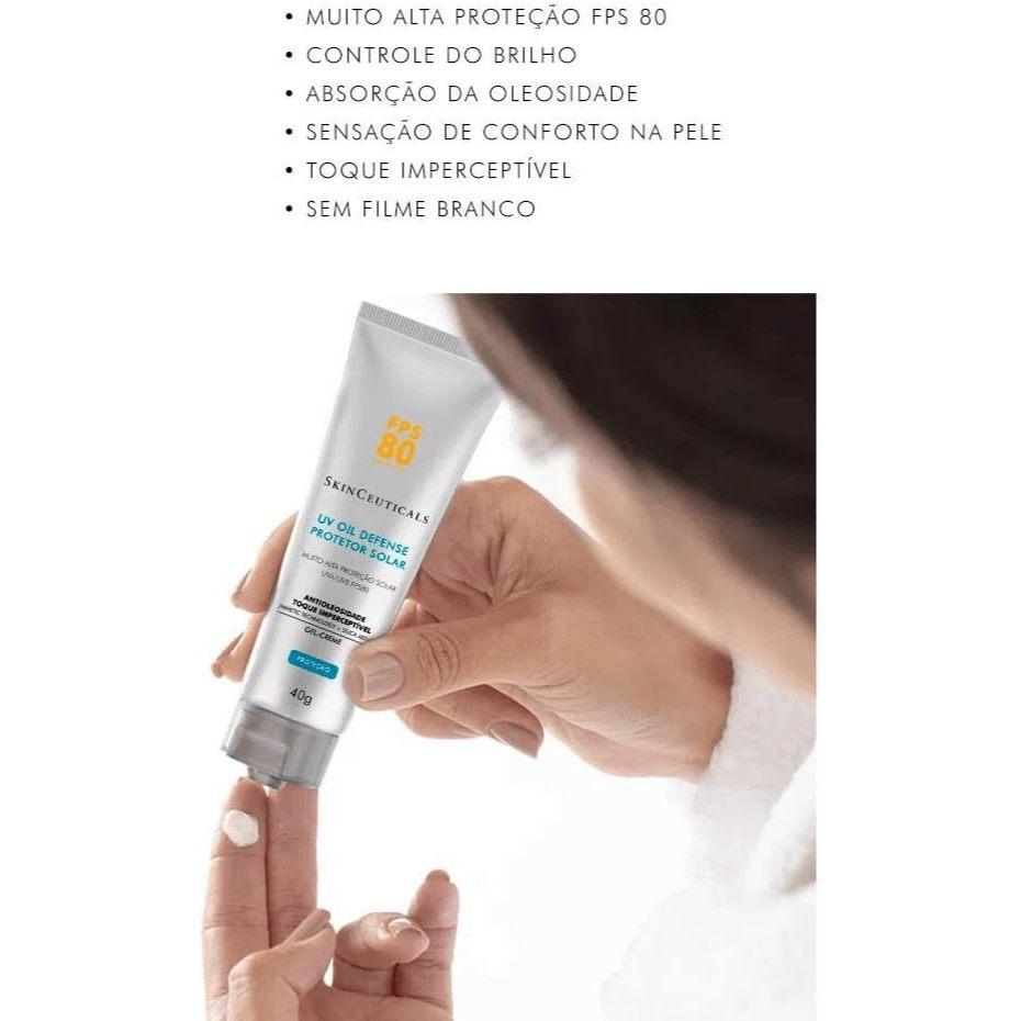 Protetor Solar Facial Skinceuticals Uv Oil Defense Fps80 Sem Cor Com 40g