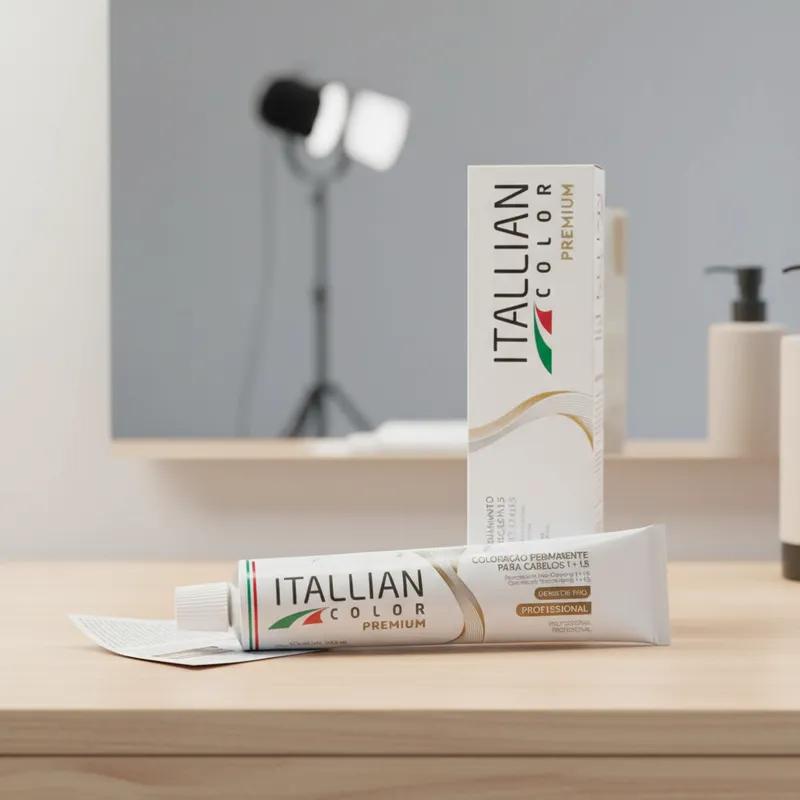 Coloraçao Itallian Color Professional 7.1 (17) Louro Cinza