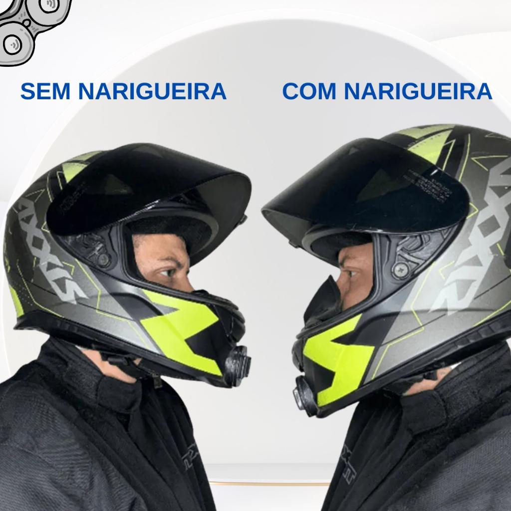Narigueira Universal Fechado Frio Intenso Alta Capacete Axxis Norisk PRO Tork FW3 Texx Helt