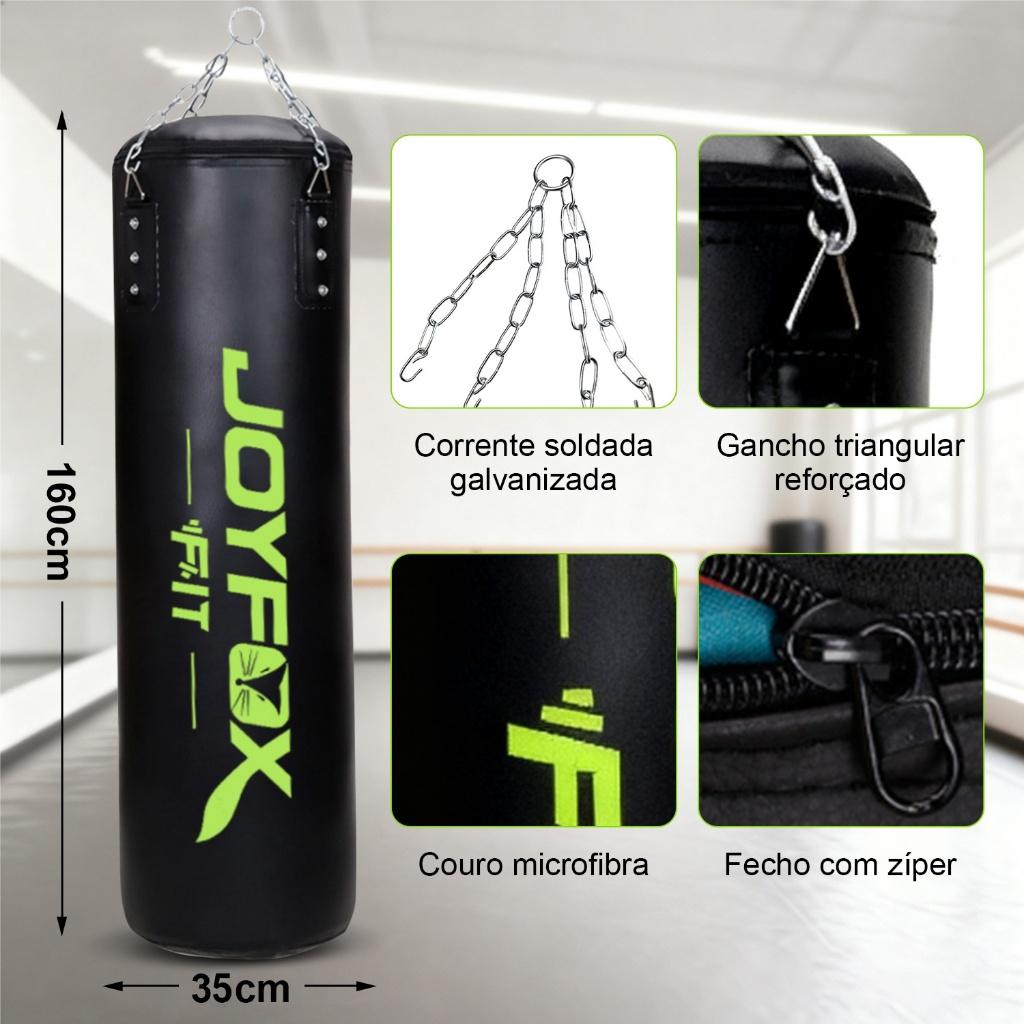 Kit Saco De Pancada 120cm + Com 01pares De Luvas Bate Saco Treino Artes Marciais Luta Oficial
