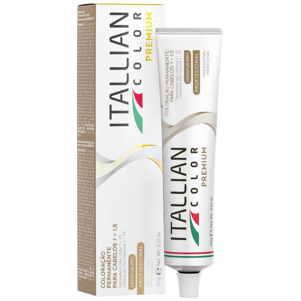 Coloração Itallian Color Louro Escuro Cinza Dourado 6.13 60G