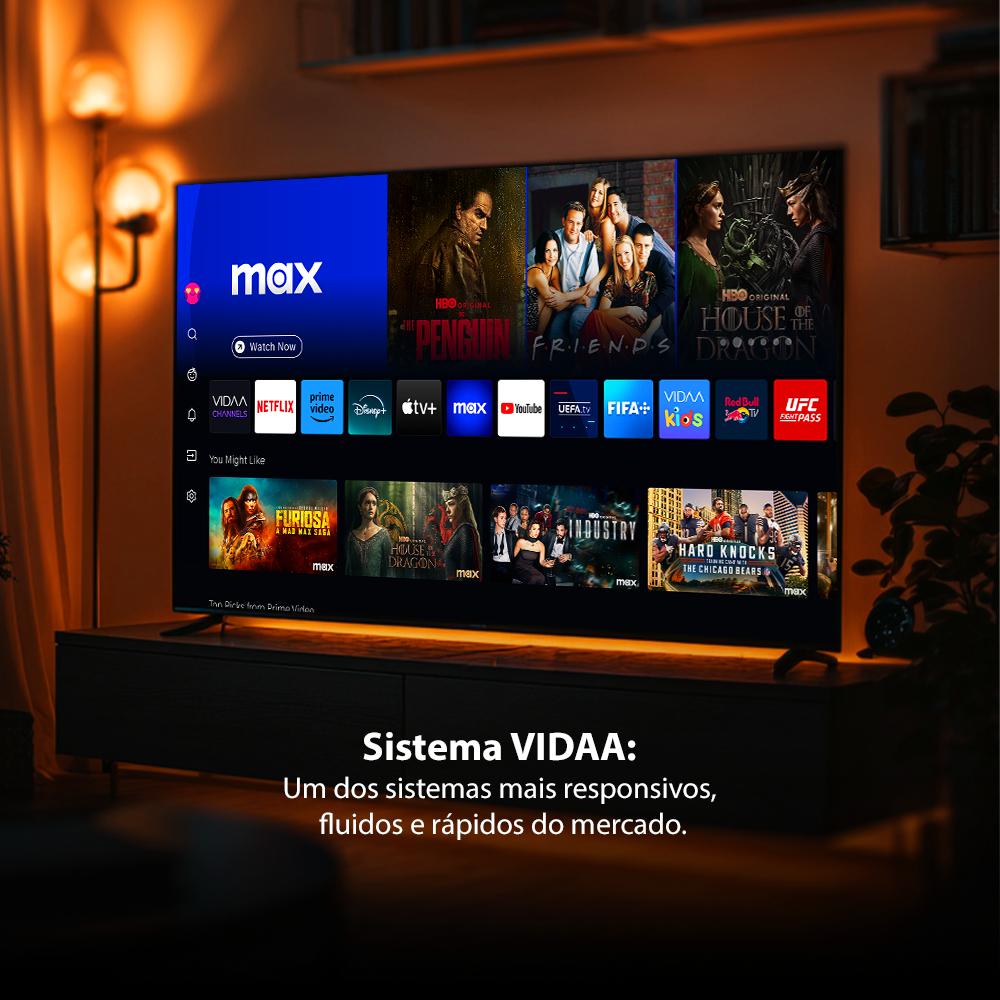 Smart TV Dled 65 4K Toshiba 65c350ns Vidaa 4hdmi 2USB Wi-fi