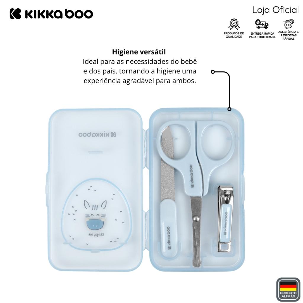 Kit Cuidados Higiene Manicure Com Estojo Savanna Blue Kikkaboo
