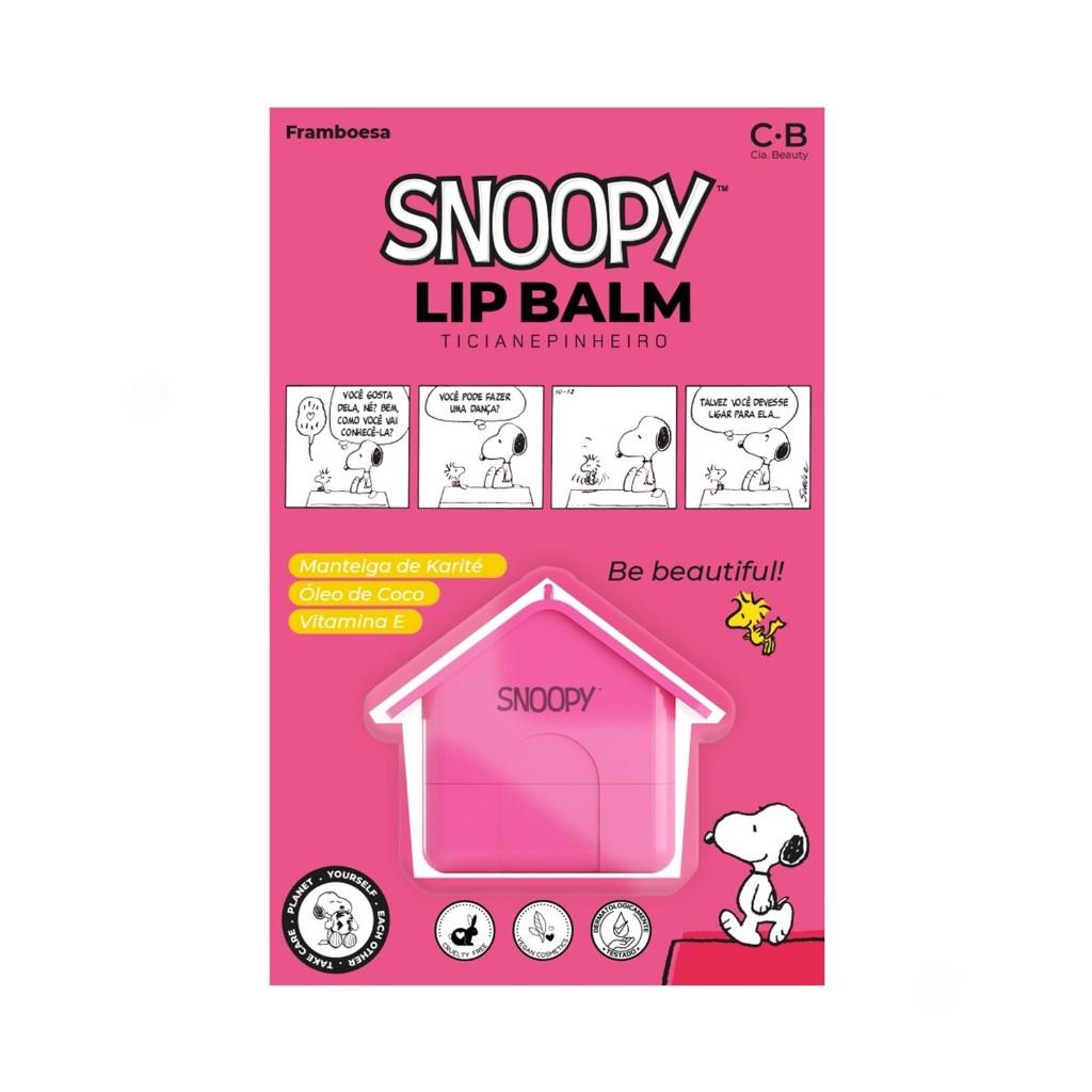 Lip Balm Casinha Snoopy Framboesa 8g