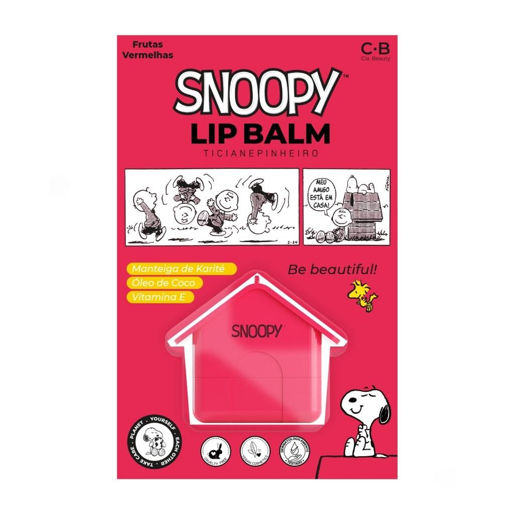 Lip Balm Casinha Snoopy Frutas Vermelhas 8g
