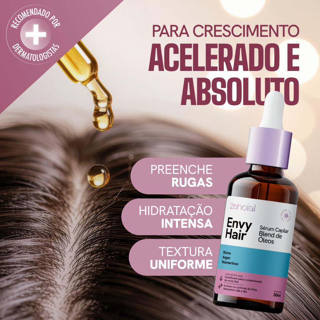 Oléo Capilar Envy Hair Sérum De Crescimento De Cabelo Zencial
