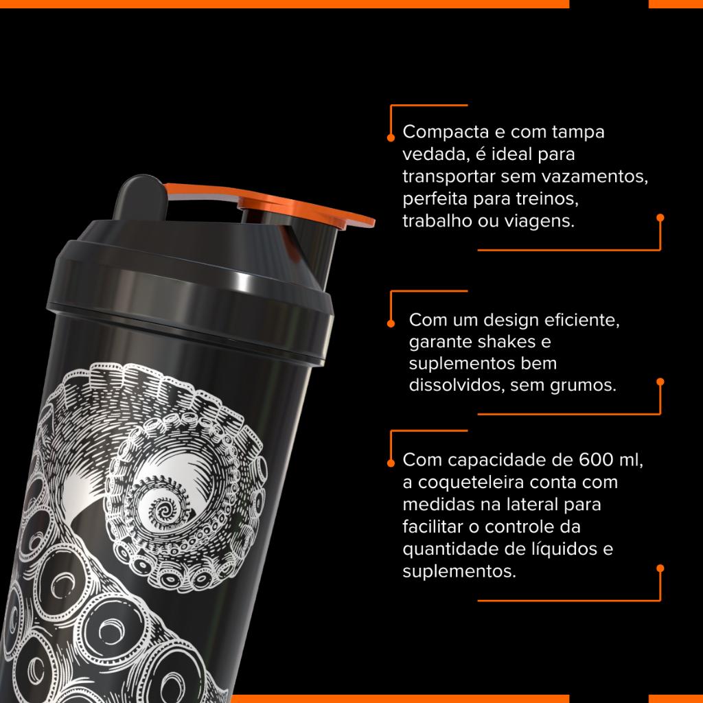 Coqueteleira Cthulhu Series 600ml Livre De Bpa - Go Nutrition