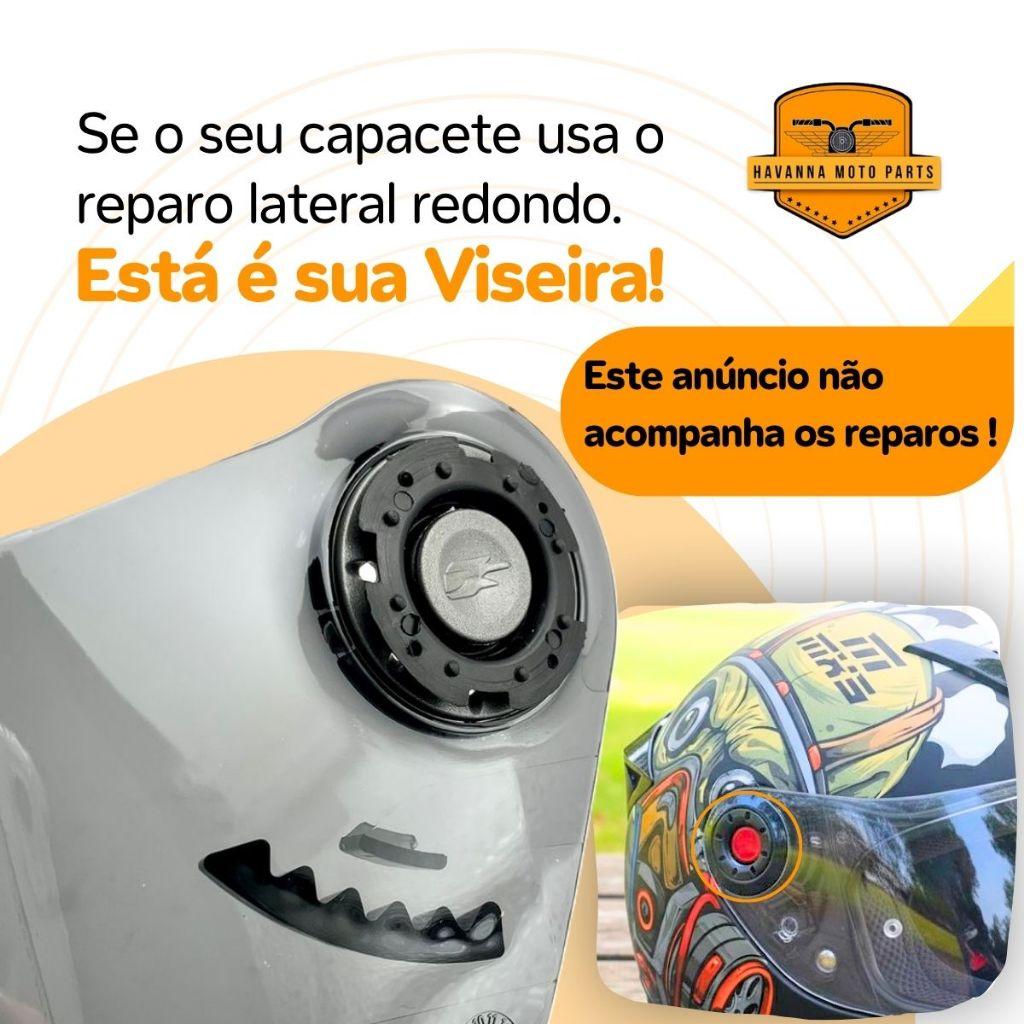 Viseira Capacete Fokker/Mx5 Antirrisco Injetada 2.2mm Polivisor