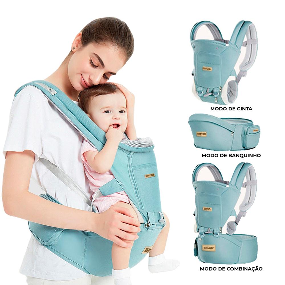 Brastoy Bebês Cangurus Portador Ergonômico Carregador De Bebê 3 Em 1