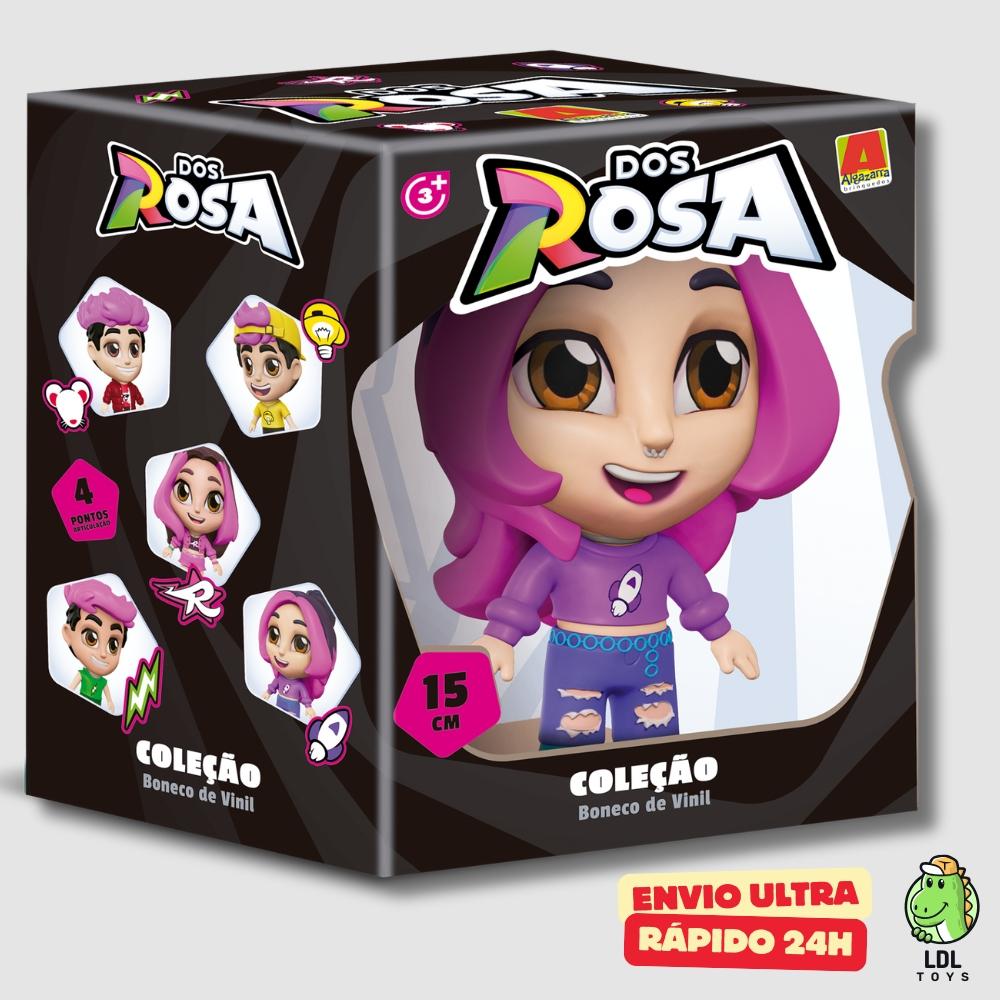 Boneca Vinil Katlen Dos Rosas Gamer Articulado Youtuber 15cm Algazarra