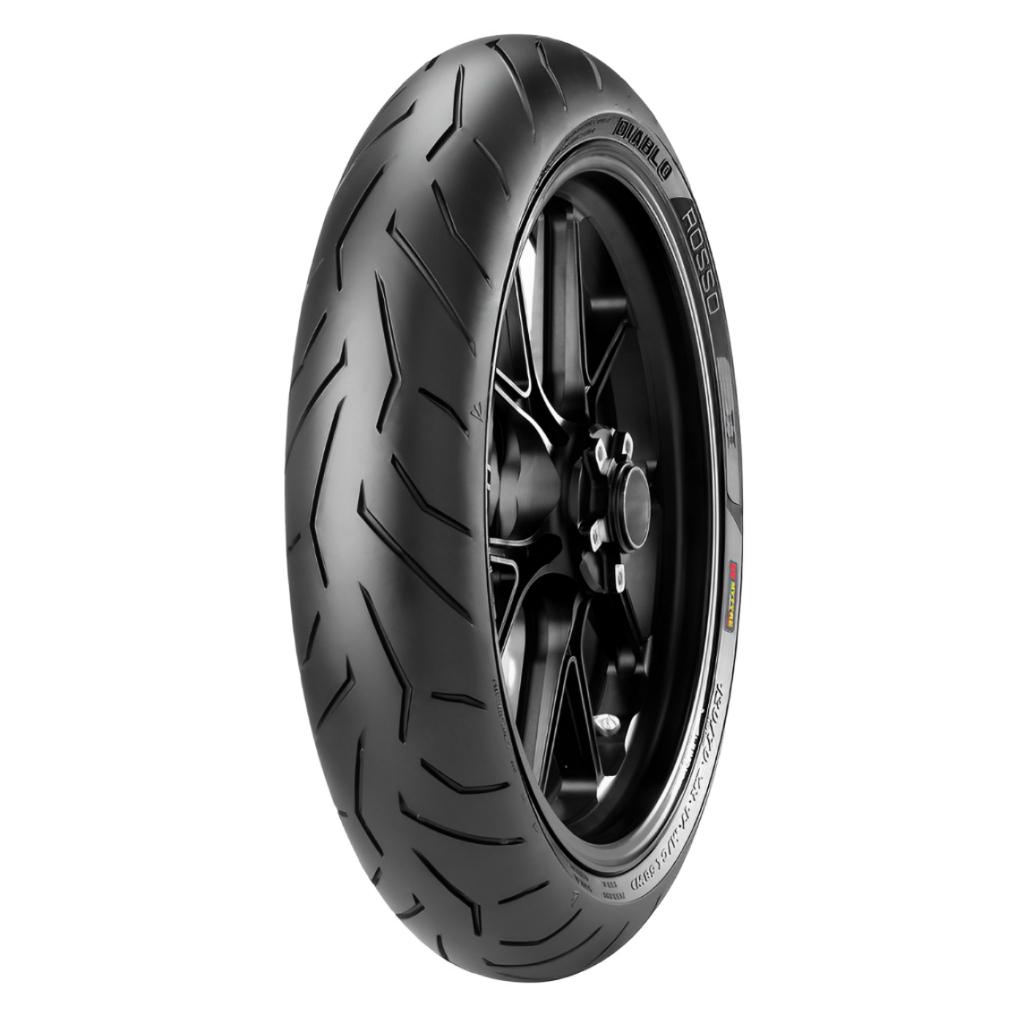 Par Pneu Diablo Rosso 2 120/70-17 + 160/60-17 Moto Uso Sem Câmara