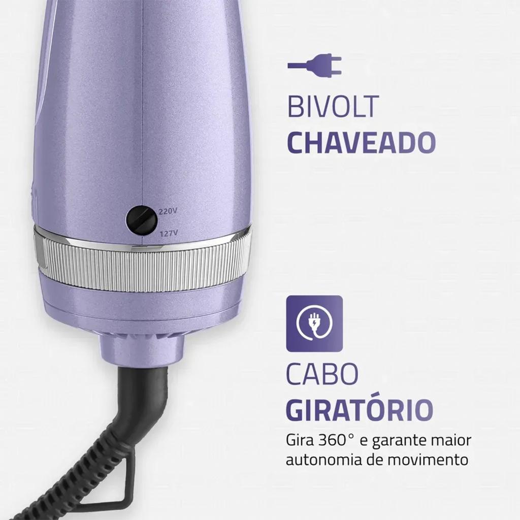Escova Secadora Mondial Space Shine Slim Es-21 1300w