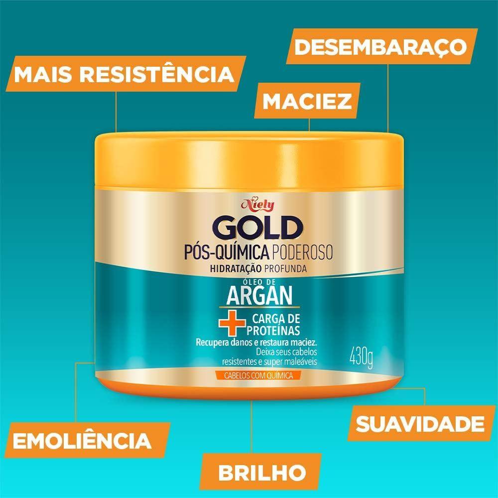 Creme Multifuncional 3 Em 1 Niely Gold Pós-química Poderoso