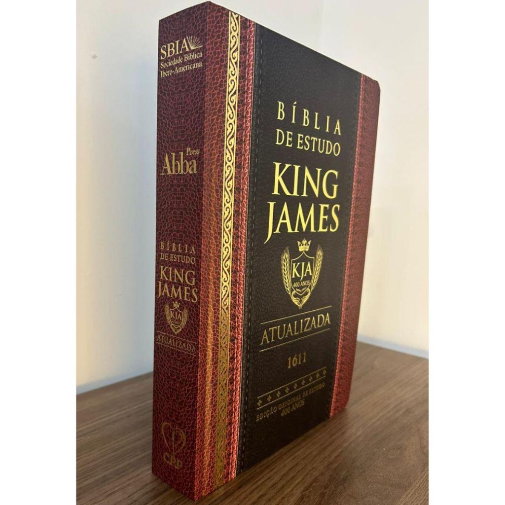 Bíblia De Estudo King James Atualizada Hipergigante Full Collor Capa Dura