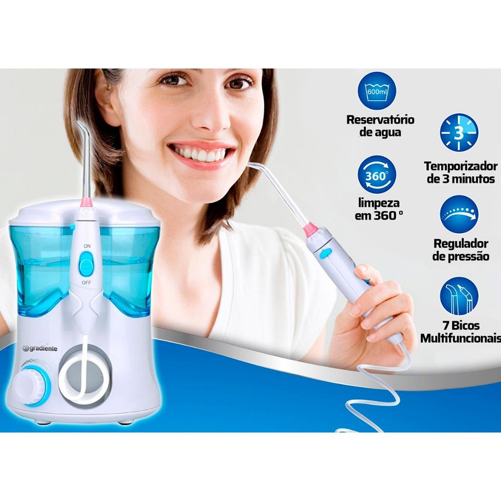 Irrigador Oral Dental Bucal Portátil Bivolt 600ml USB Gradiente
