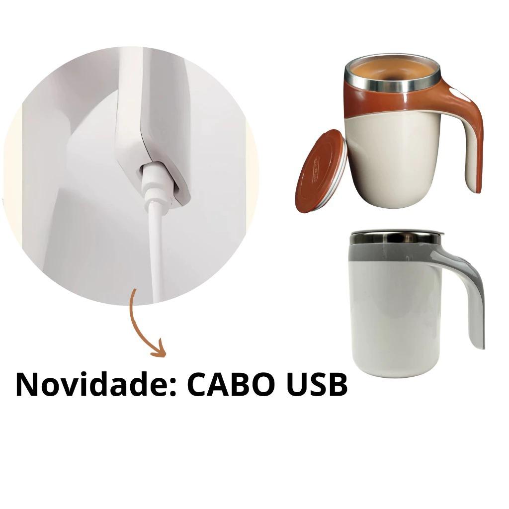 Caneca Magnética Com Mistura Automática 380ml