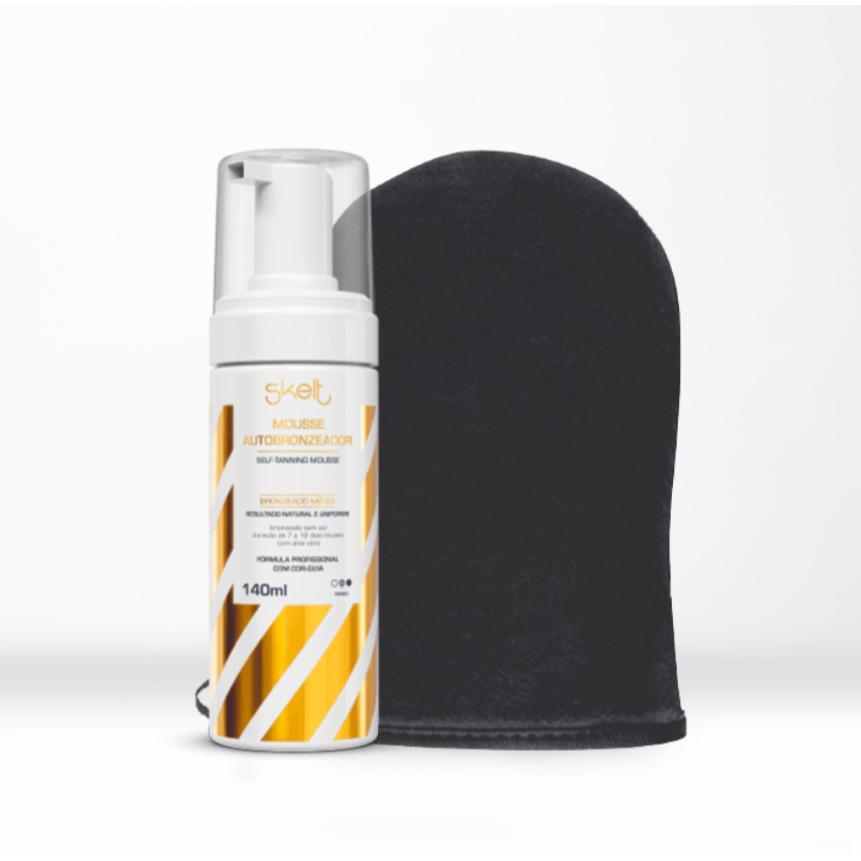 Kit Autobronzeador Iniciante Bronzeado Médio - Mousse Autobronzeador + Luva Aplicadora