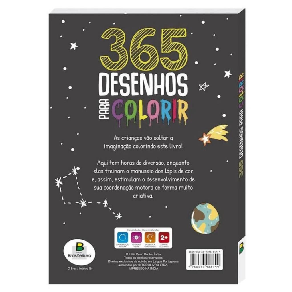 365 Desenhos Para Colorir Preto