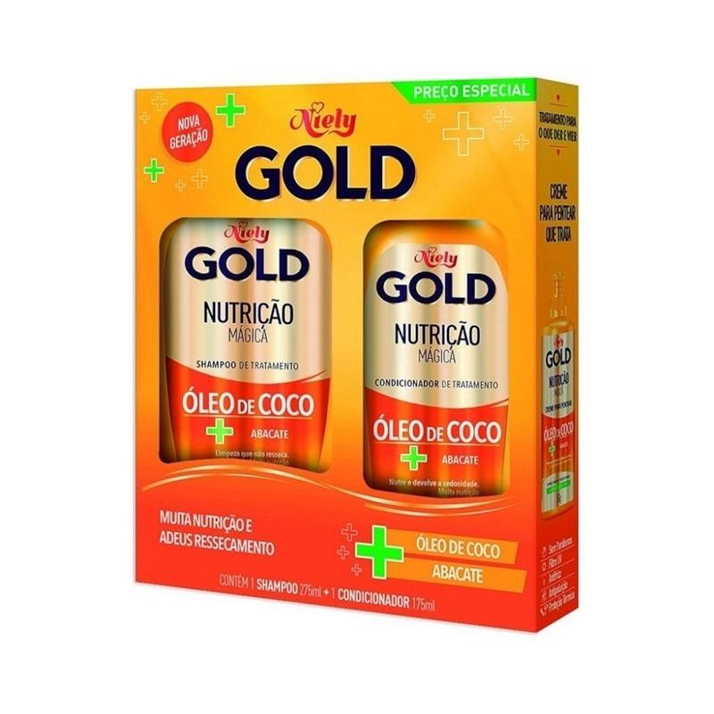 Kit Niely Gold Nutrição Magica Shampoo 275 Ml + Condicionador 175ml