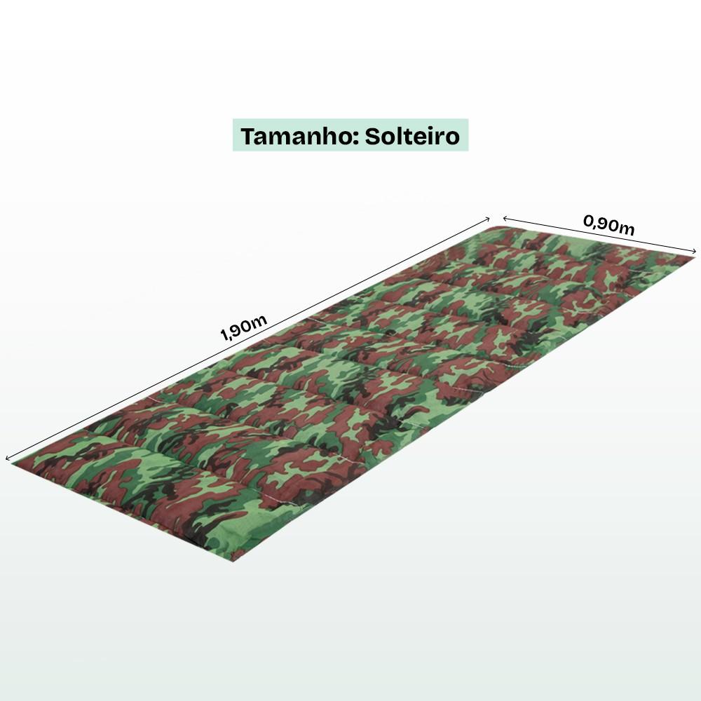 Kit 2 Colchonetes Acampamento Camping Solteiro Pesca Retiro Ginástica Mont Long 190x60cm