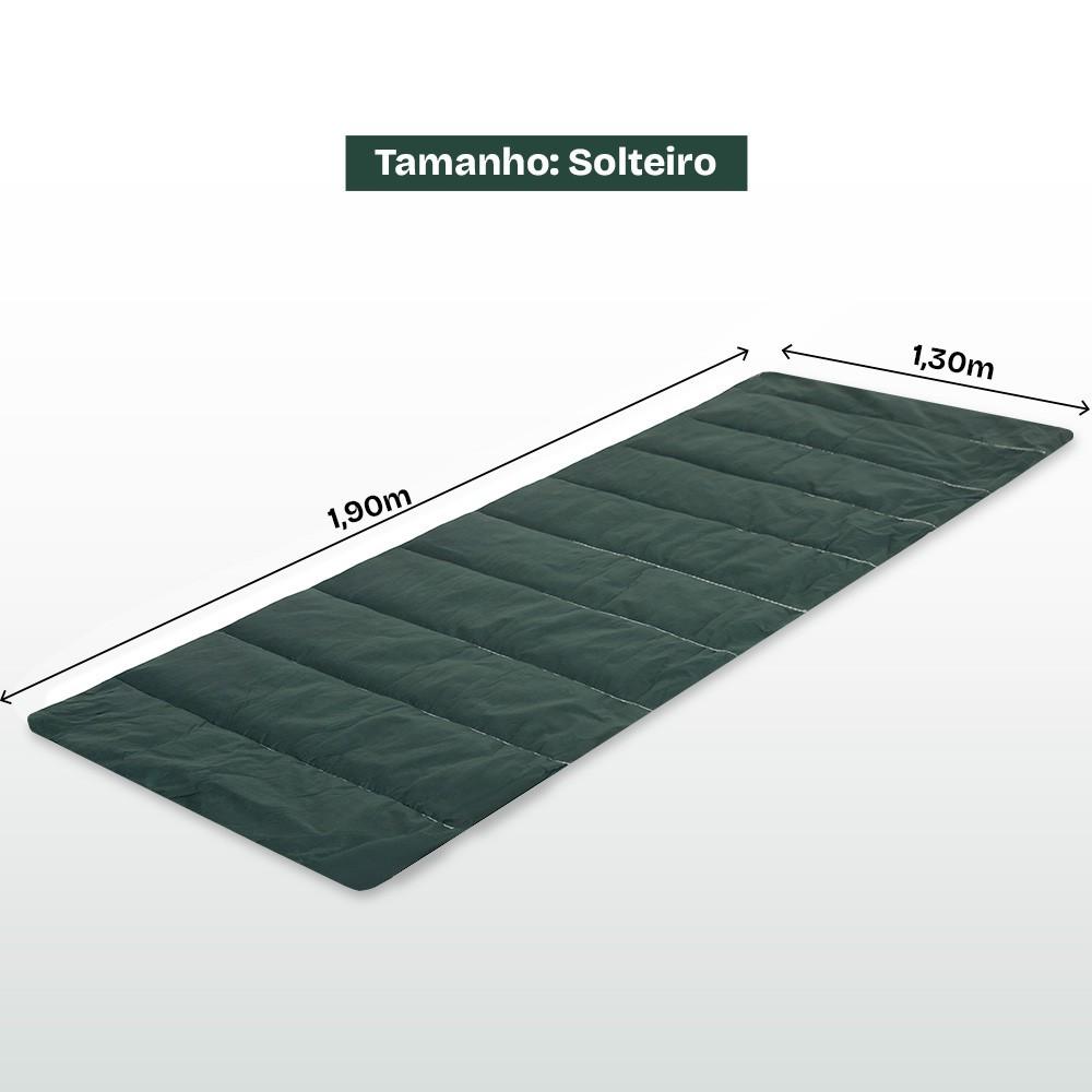 Kit 2 Colchonete Acampamento Camping Solteiro Pesca Retiro Ginástica 190x60cm - Emcompre