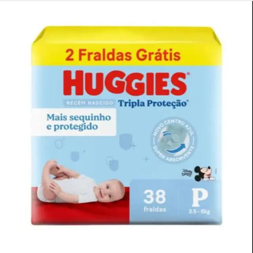 Fralda Huggies Tripla Proteção P 38 Unidades