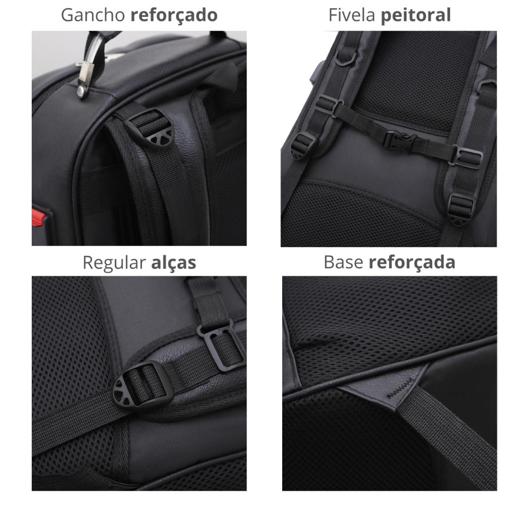 Mochila Impermeável Xiaobang Cabo De Aço Forte Resistente USB Notebook Faculdade