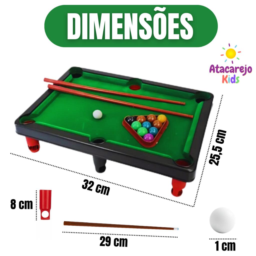 Mini Mesa De Sinuca Infantil Bilhar Para Criança Portátil Jogos