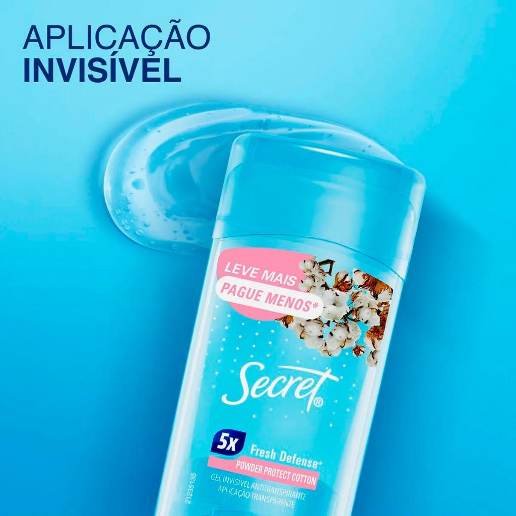 Desodorante Em Gel Secret Cotton Powder Protect 73G