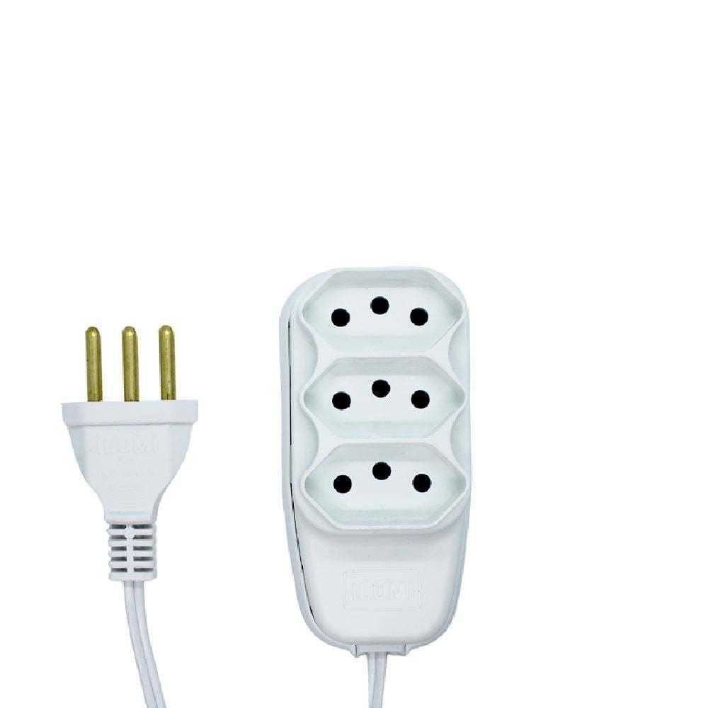 Extensão Paralelo 3 Metros 2P+T 10A Ilumi