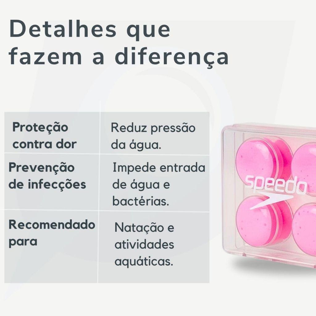 Protetor Auricular Natação Speedo Soft Tampão Ouvido Moldável Ruído Adulto Infantil Resistente PRO