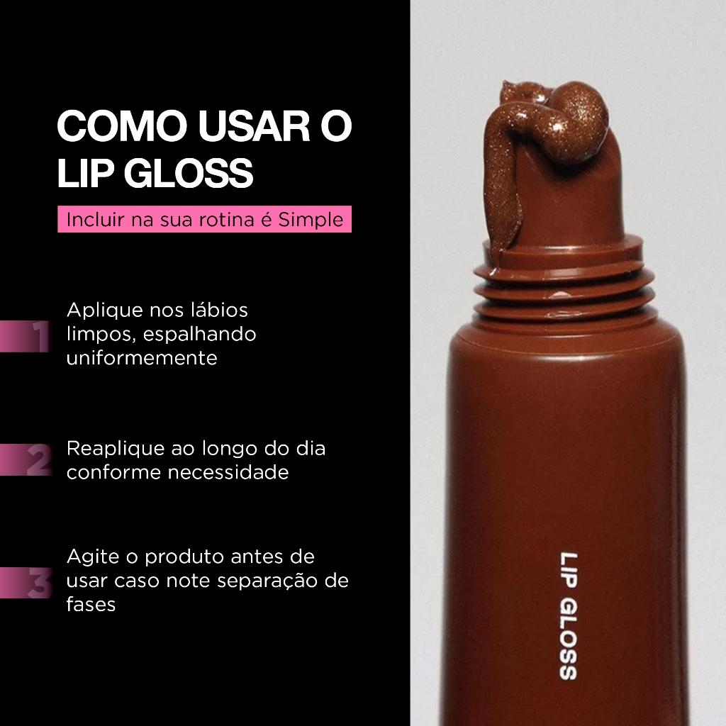 Lip Gloss Labial Cor Toasty Glow Vegano Natural Cruelty-free Hidratante Maquiagem People Colour