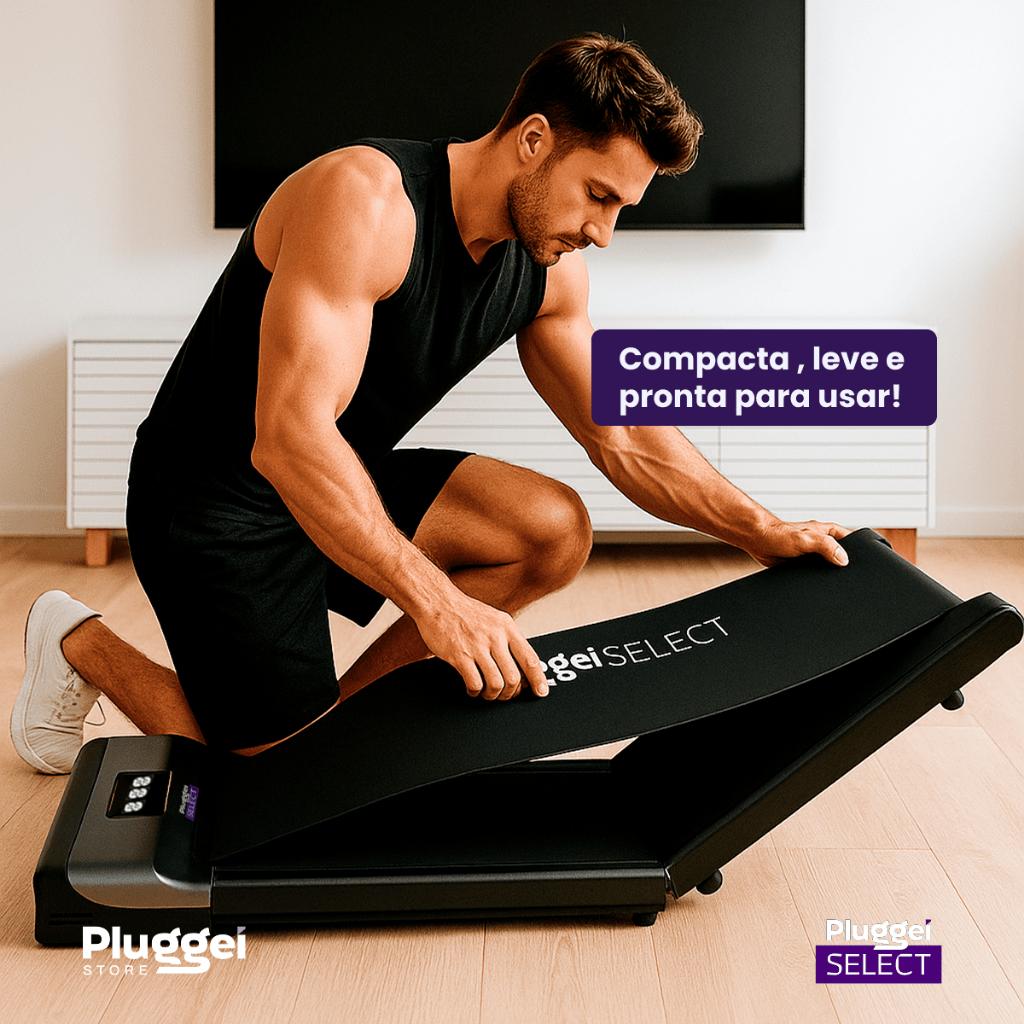 Esteira Elétrica Portátil Dobrável Ergométrica Fitness Corrida Caminhada Home Office