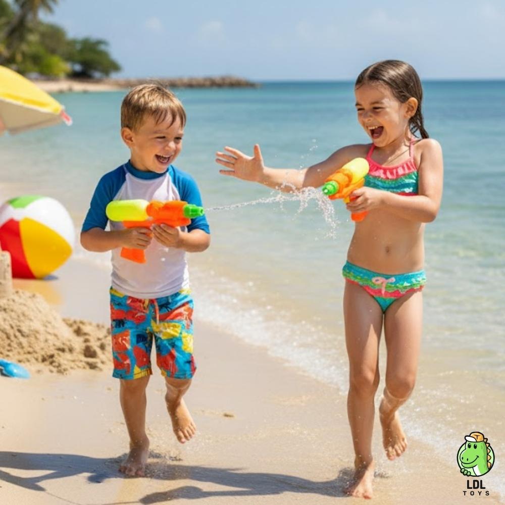 Kit 10 Brinquedos Verão Praia Piscina Boia Bola Areia Forminhas Bolha Sabão Presente Infantil
