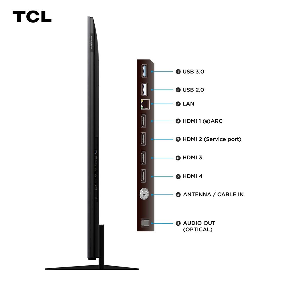 Smart TV Tcl 65 Polegadas Qled Mini LED 4K C7K Wifi Bluetooth Google TV 4 Hdmi 144hz Hdr10+ 65c7k