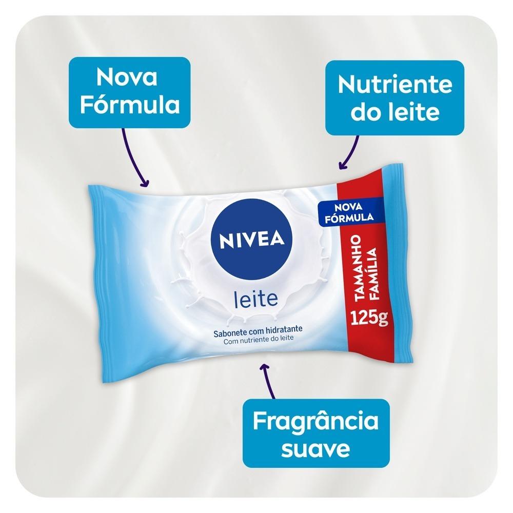 Kit Nivea Sabonete Em Barra Leite 125g - 6 Unidades