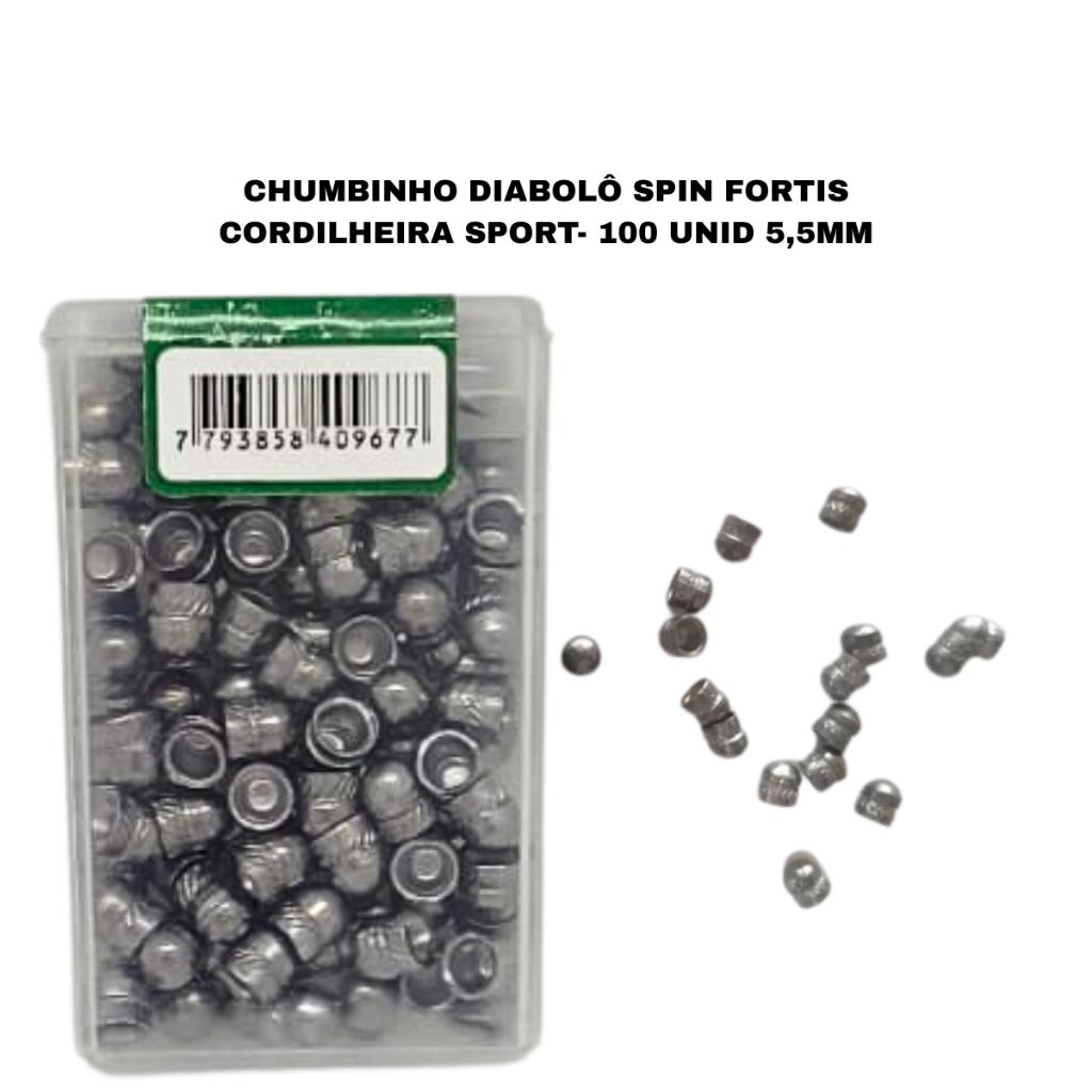 Chumbinho Diabolo 5.5mm Kit C/1000un Chumbo Loja Cordilheira Sport P/Armas Carabinas De Pressão