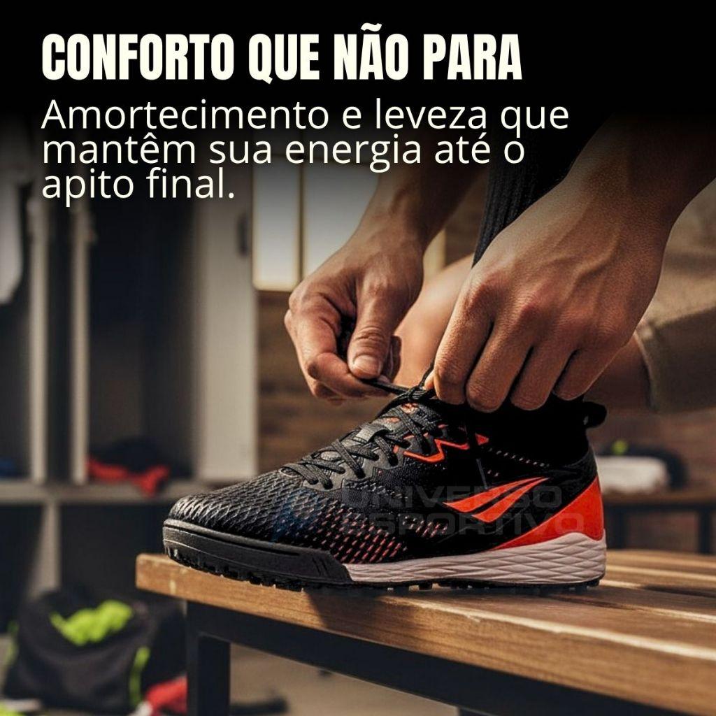 Chuteira Society Penalty Se7e Locker Grama Sintética Adulto Resistente Com Trava Solado Borracha PRO