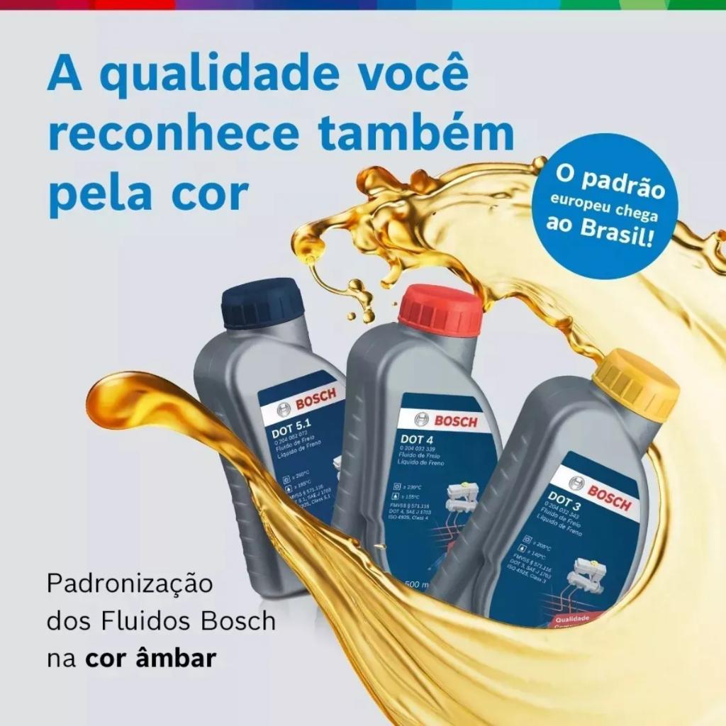 Fluido Oleo De Freio Bosch Dot 4 Original Carro E Moto 500ml