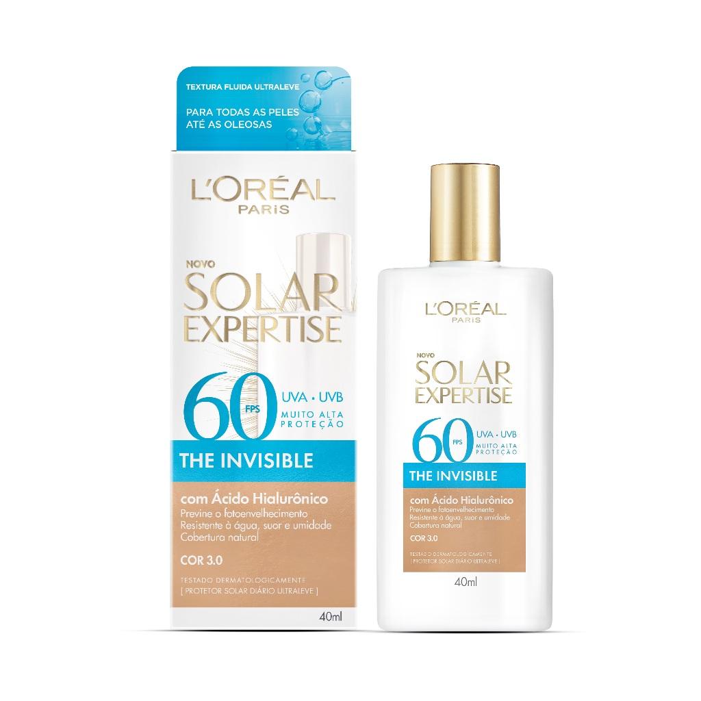 Protetor Solar L Oréal Paris The Invisible Fluido Fps60 40g