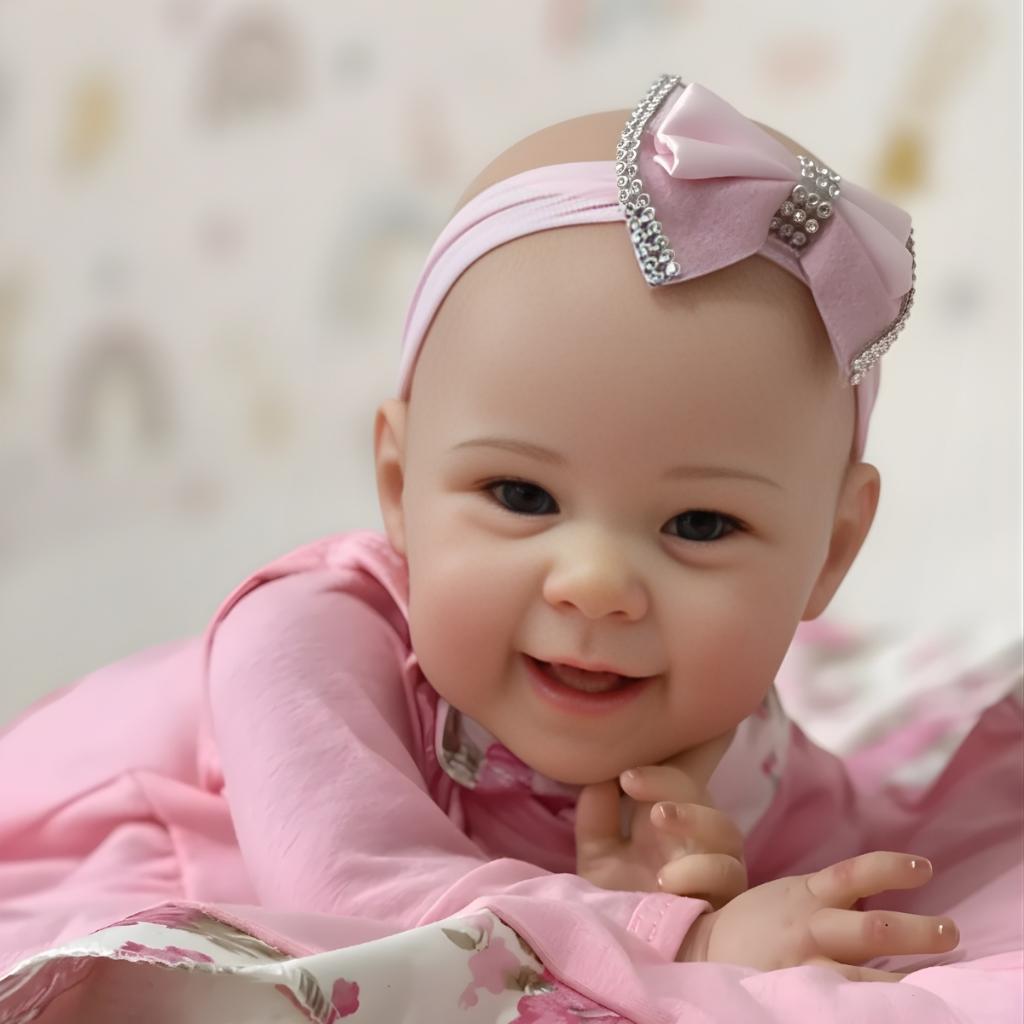 Bebê Reborn Menina Realista Toma Banho Enxoval Completo 50cm