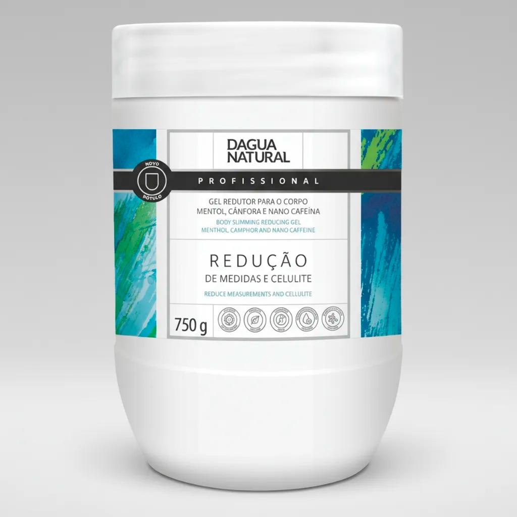 Gel Redutor Para O Corpo Dagua Natural Mentol Cânfora Nano Cafeína 750g Reduz Medidas E Celulite