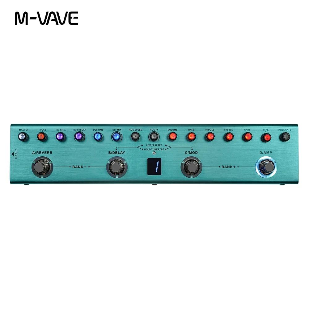 Pedal Multiefeitos Para Guitarra M-vave Tank-g 36 Predefinições 9 Slots De Pré-amplificador 8 Slots De Cabine De