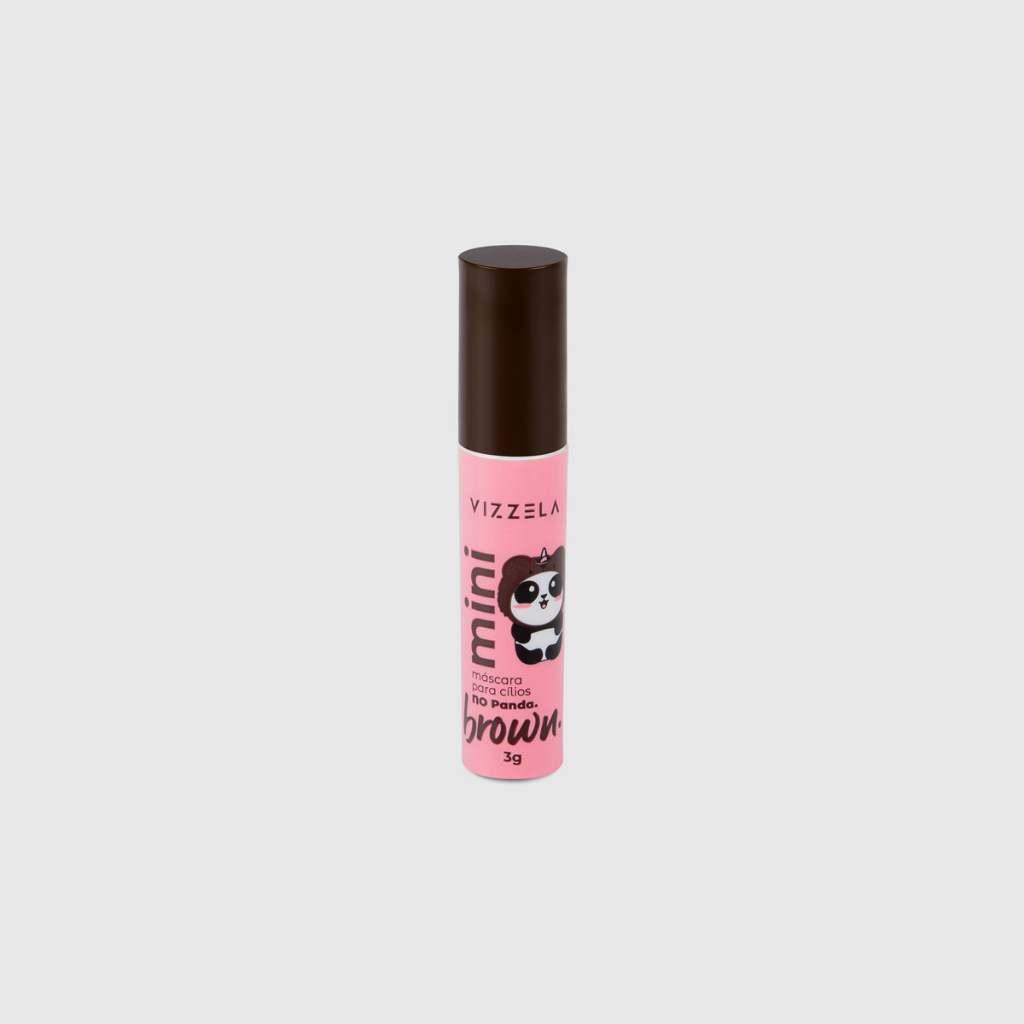 Mini Máscara Para Cílios No Panda Brown Marrom Peel Off Vegano Original Vizzela