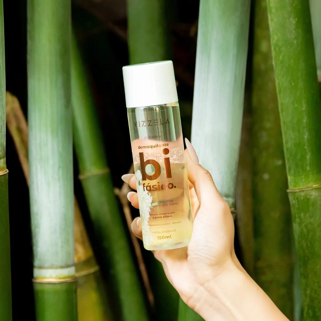 Demaquilante Bifásico Limpeza Facial Skin Care Vegano Original Vizzela