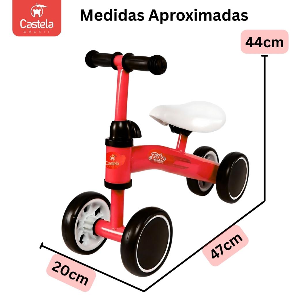 Bicicleta De Equilíbrio Bike Infantil Até 20kg Castela