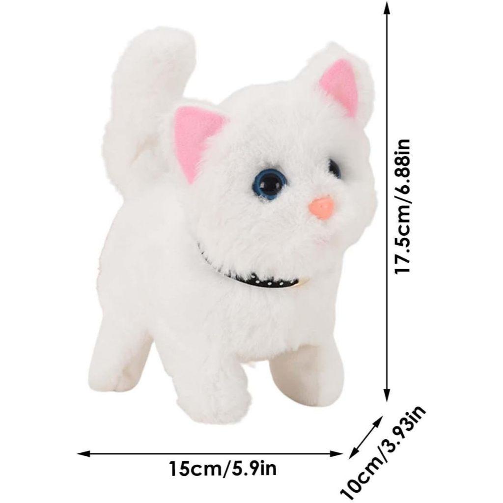 Novo Brinquedo Eletrônico Cachorrinho Robô De Pelúcia Branco - Toys Import J24431